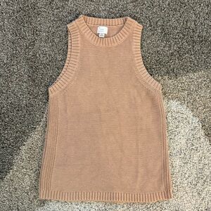 A new day, beige sweater tank